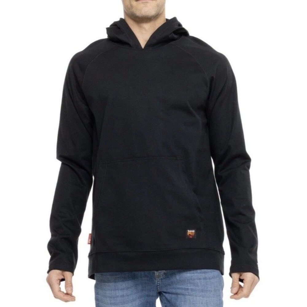 Timberland PRO Hoodie XL Black Flame-Resist Cotton Lightweight UPF 50+ Cat2 UL